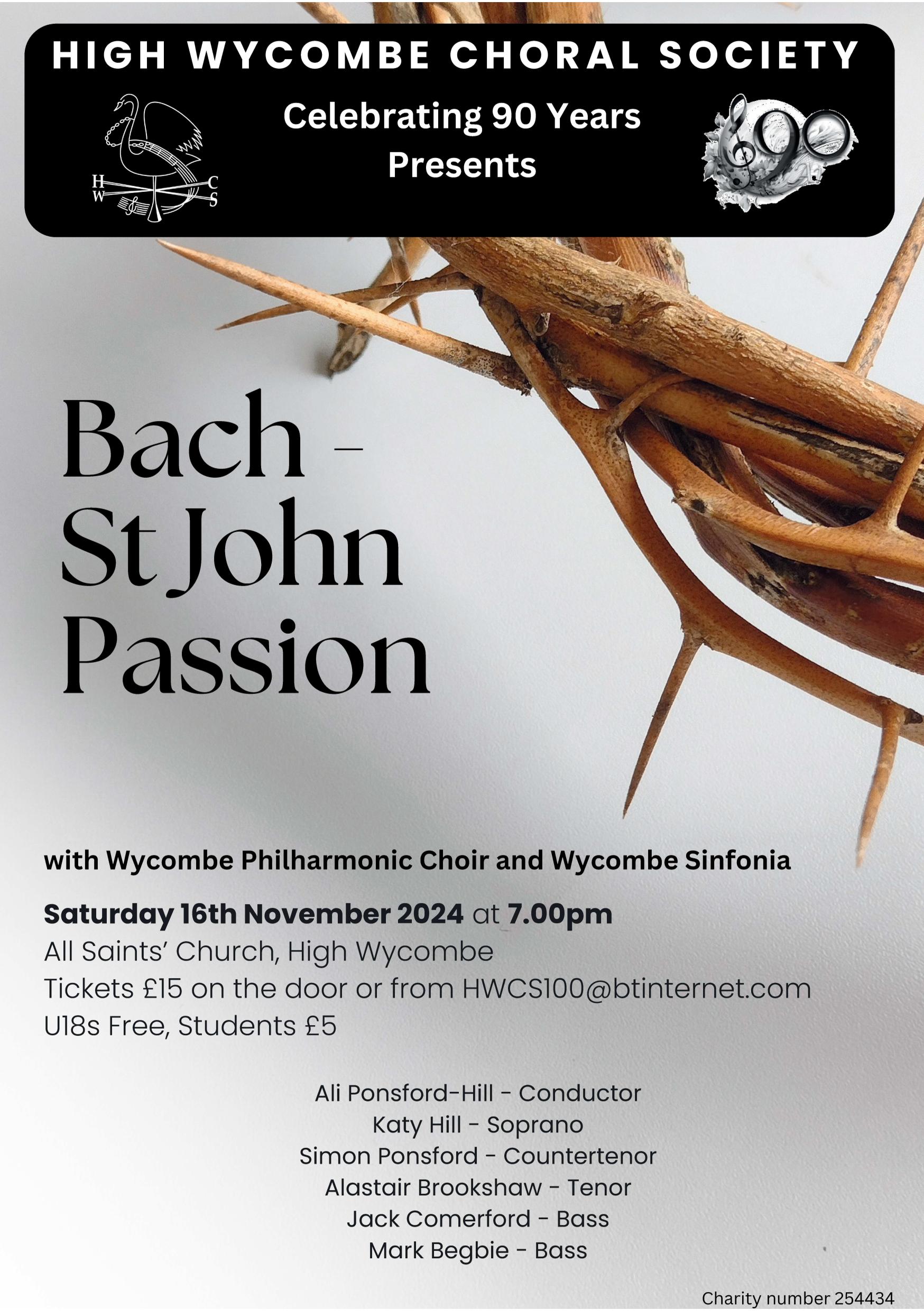 St John Passion Performance